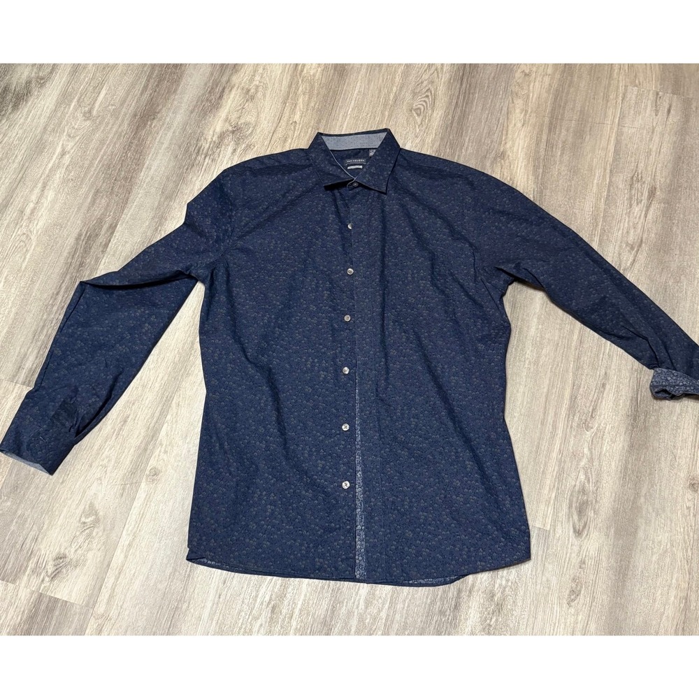 Van Heusen Originals Men's Classic Fit Blue Dress Shirt L 16-16.5‎